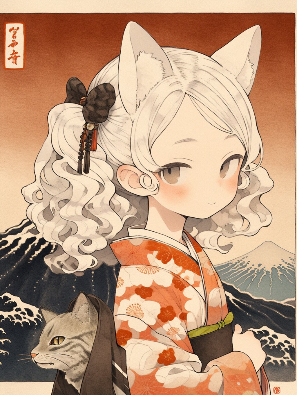 猫娘北斎