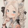 猫娘北斎 2枚目