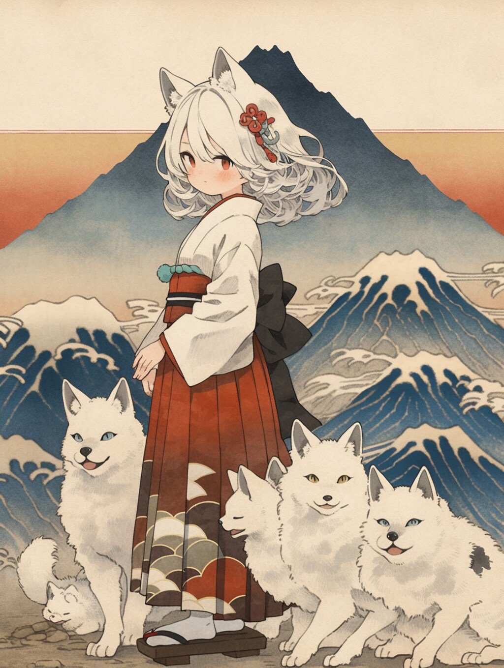猫娘北斎