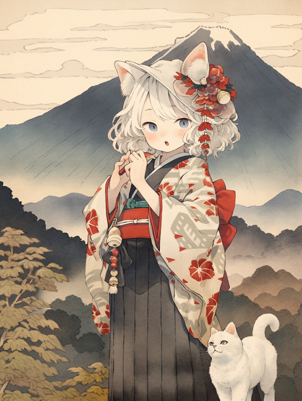 猫娘北斎