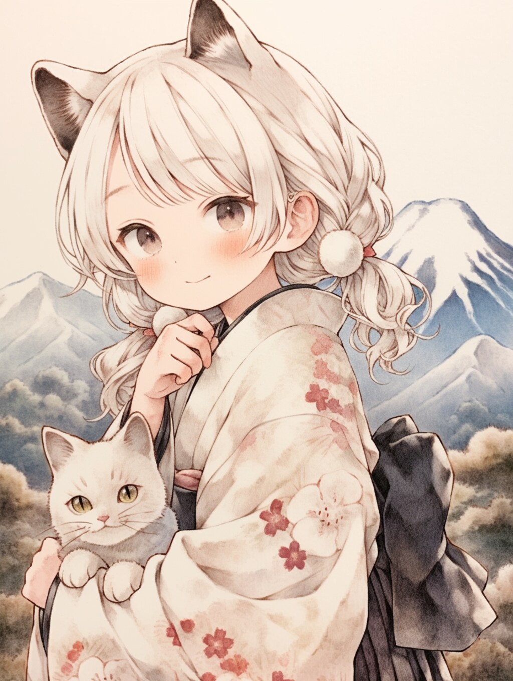 猫娘北斎