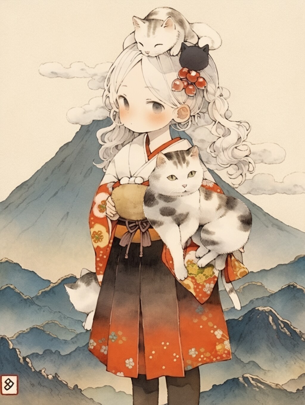 猫娘北斎