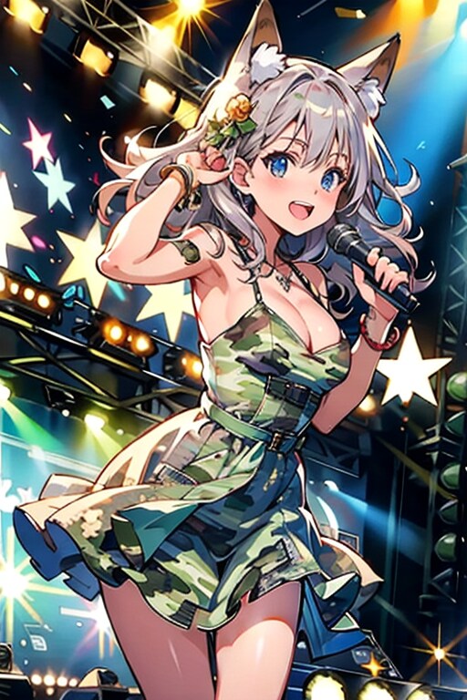 カモフラウルフちゃん参上✨カウントダウンライブ🎶