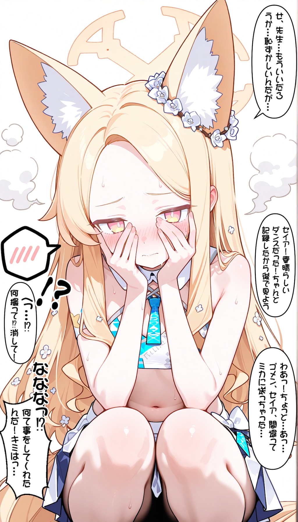 セイアにミレニアムチアガールを着せて応援してもらった先生