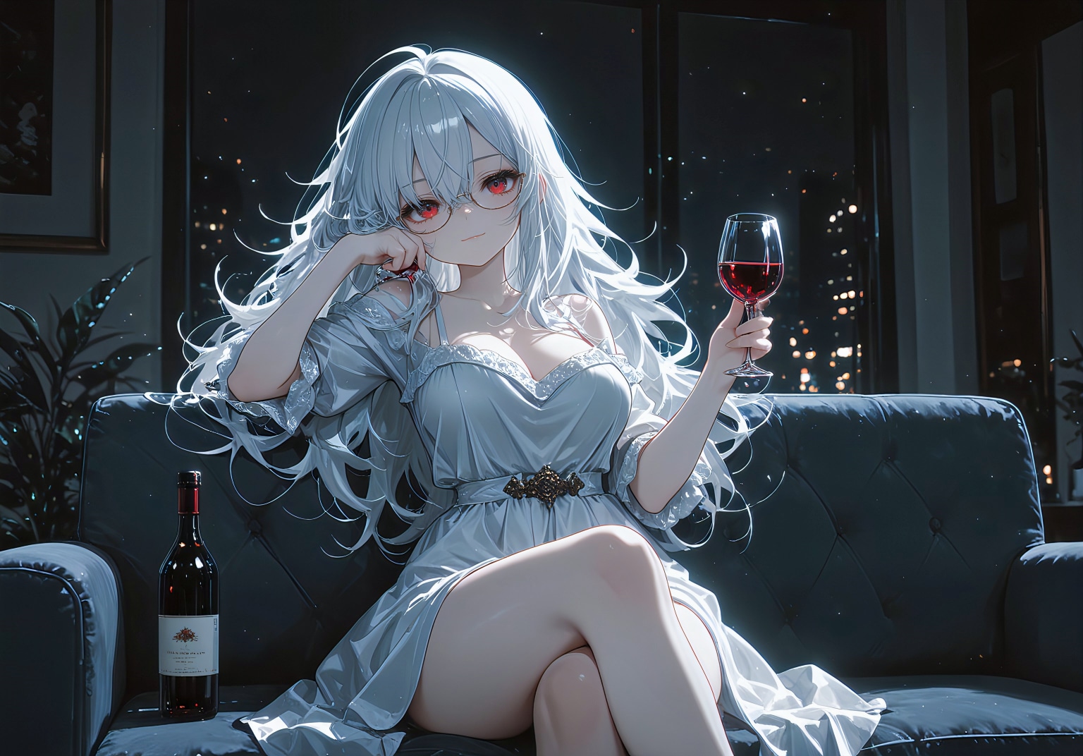 白銀の姫、夜を嗜む