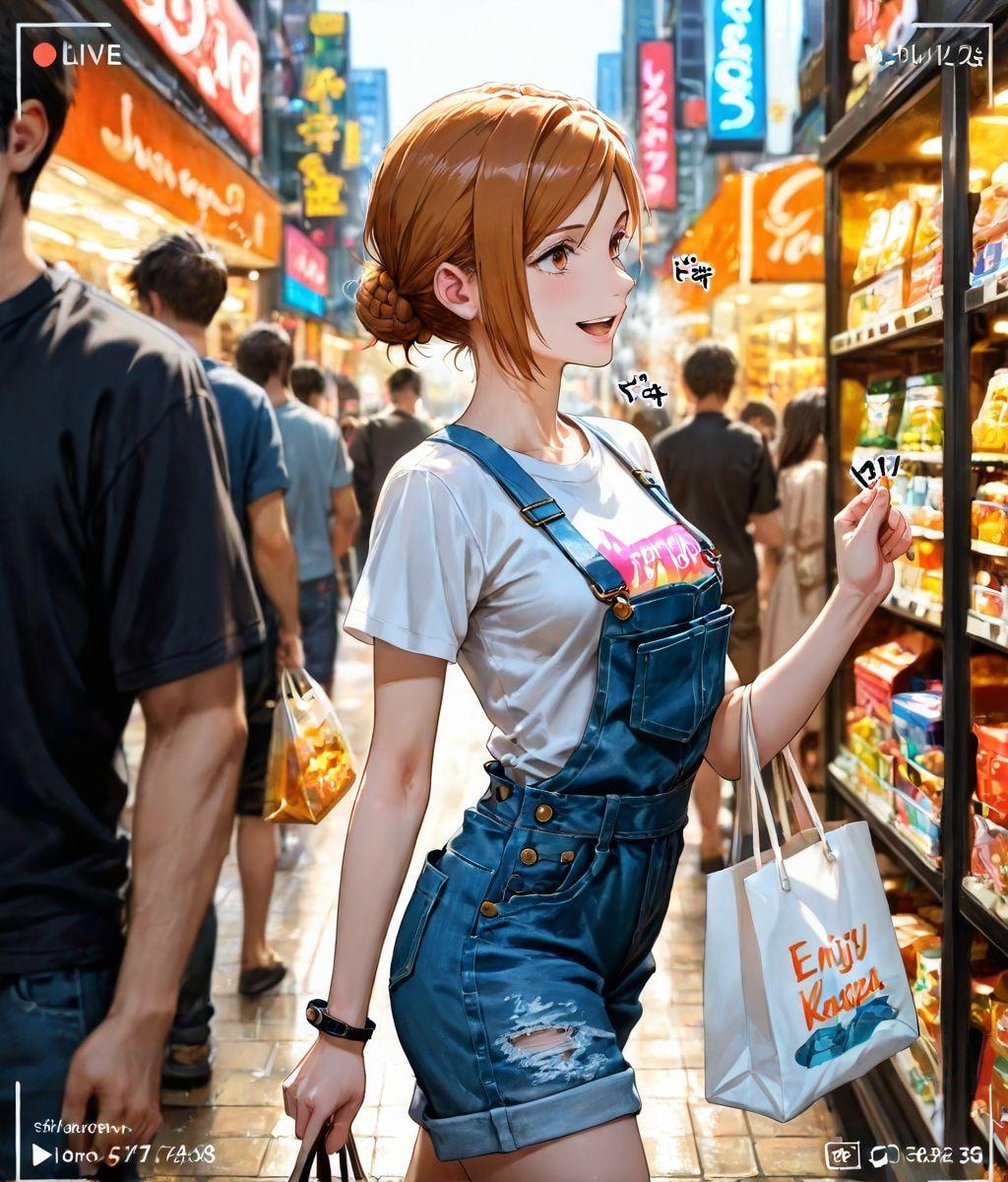 エンディングでショッピングを楽しむ釘崎野薔薇 003