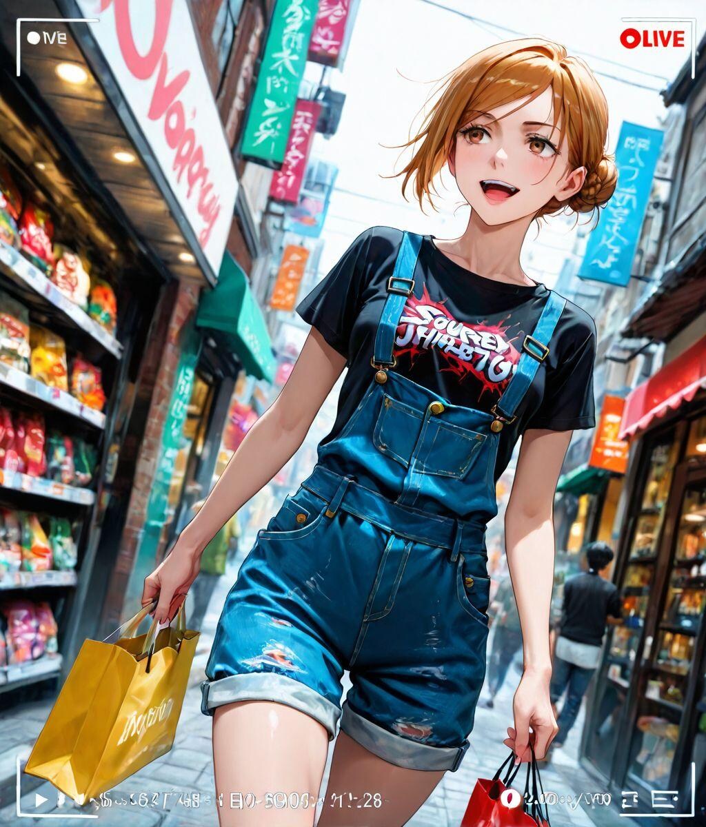 エンディングでショッピングを楽しむ釘崎野薔薇 003