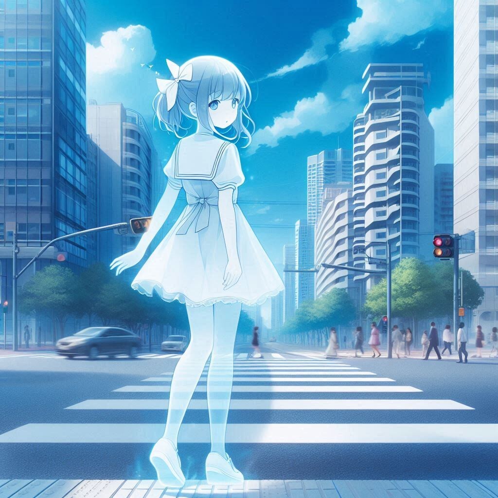 あまり透けてない幽霊ちゃん | の人気AIイラスト・グラビア