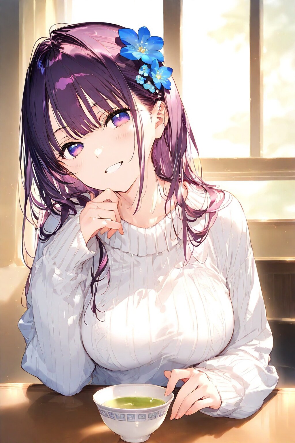 ツルヒメ(セーター＆お茶)