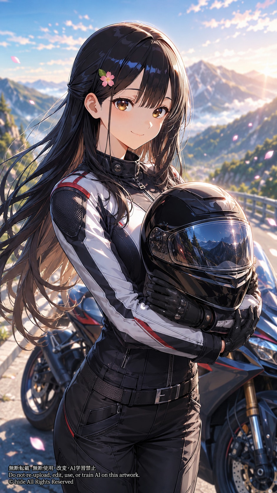 🏍️ 神楽さん、絶景ツーリングへ | の人気AIイラスト・グラビア