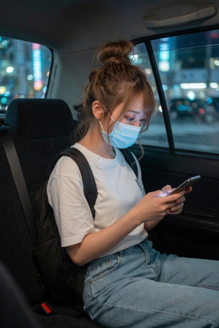 看護師　準夜勤終わりの帰り
