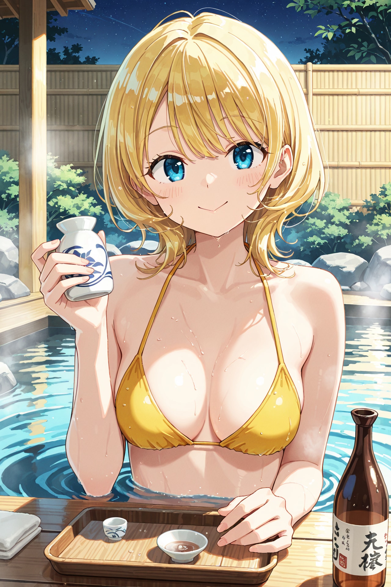 温泉で女の子と日本酒・全年齢版 Z707