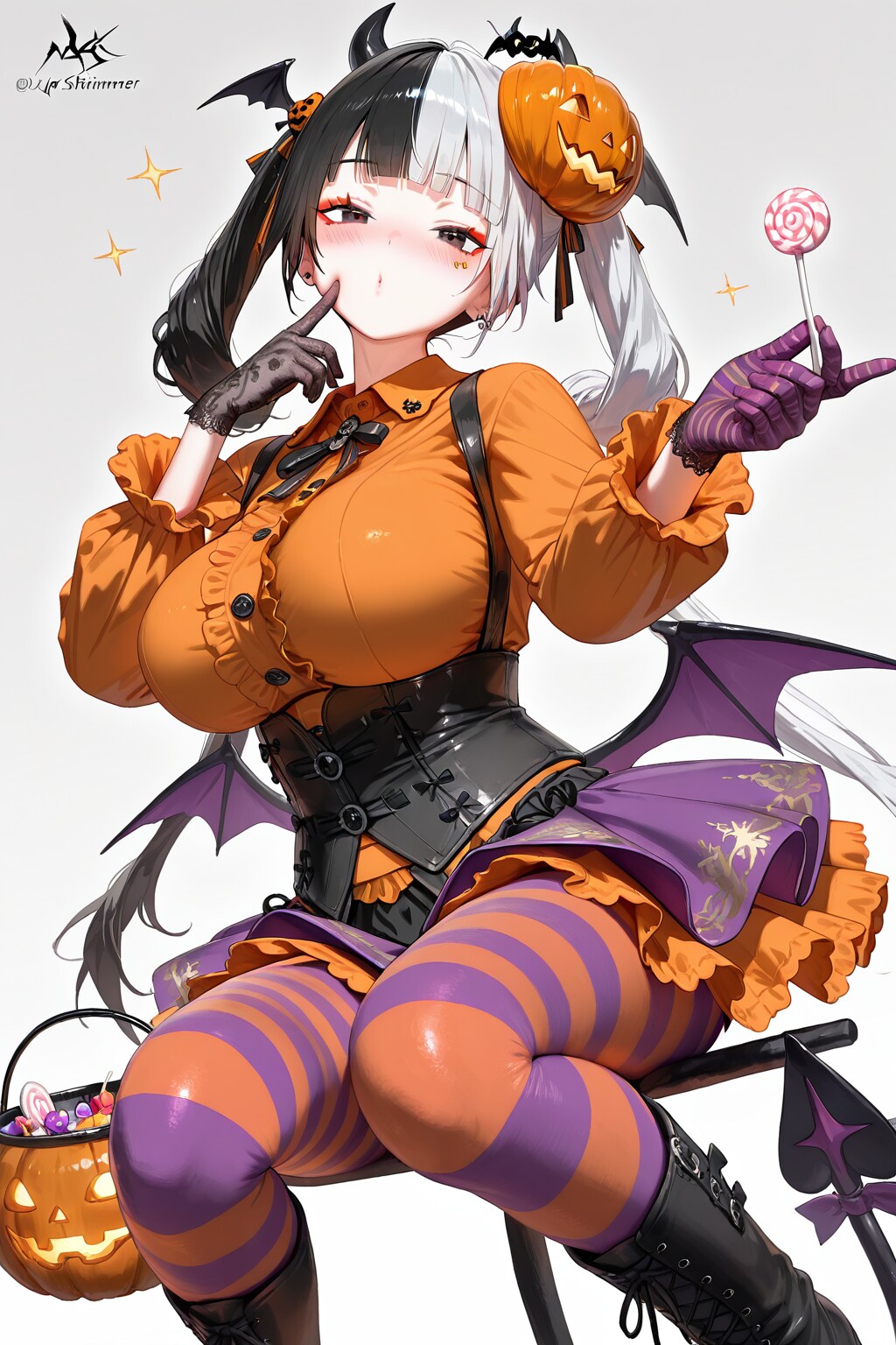 むちむちハロウィンムスメ | の人気AIイラスト・グラビア