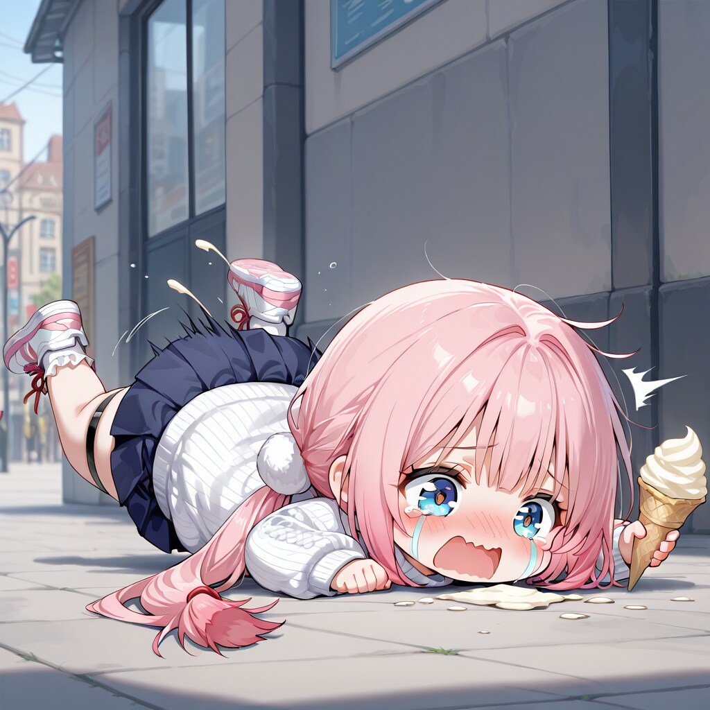 私のアイス (> <)