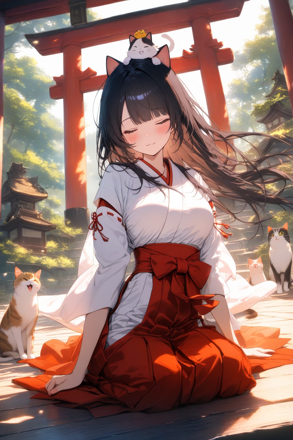 頭の上は特等席