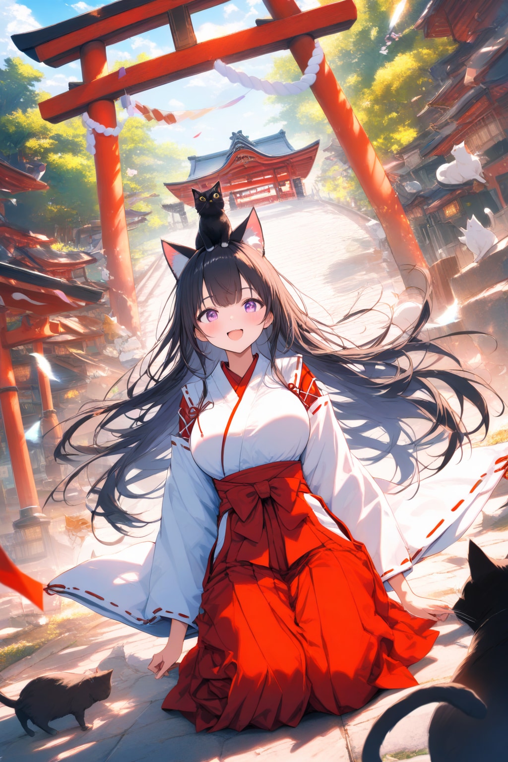 頭の上は特等席