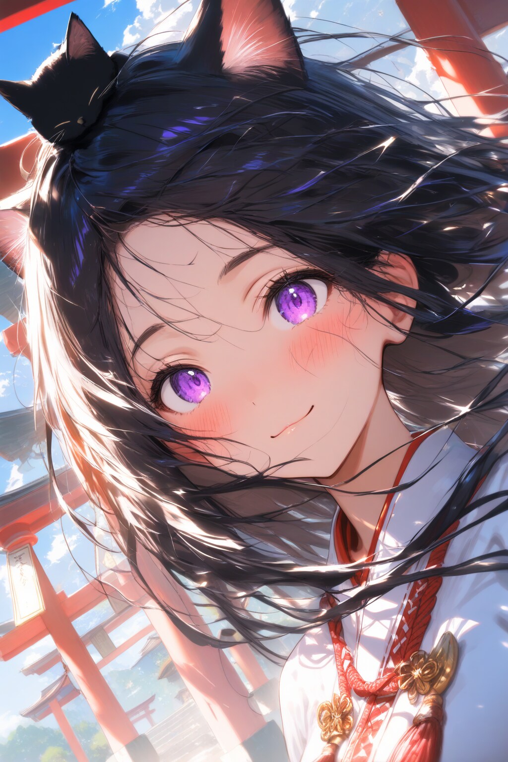 頭の上は特等席