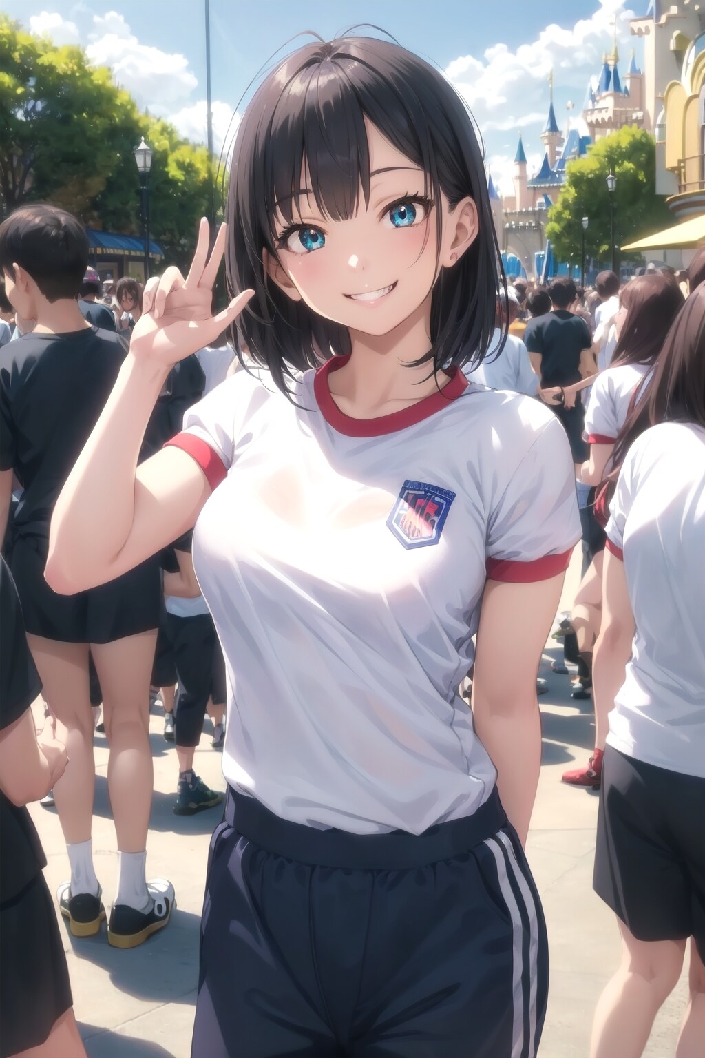 自由行動は体操服な修学旅行生　〜制服のある風景〜