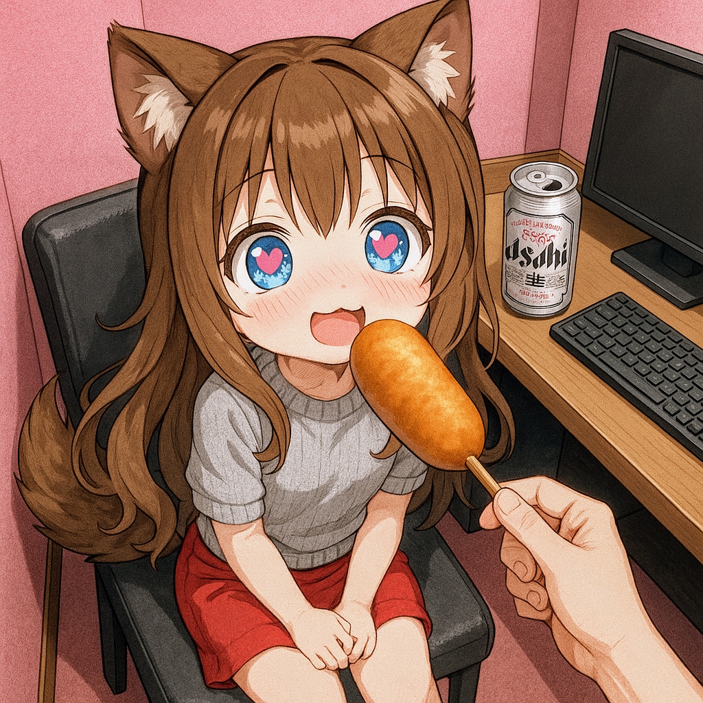 個室で肉棒を見せられて喜ぶ小さな女の子