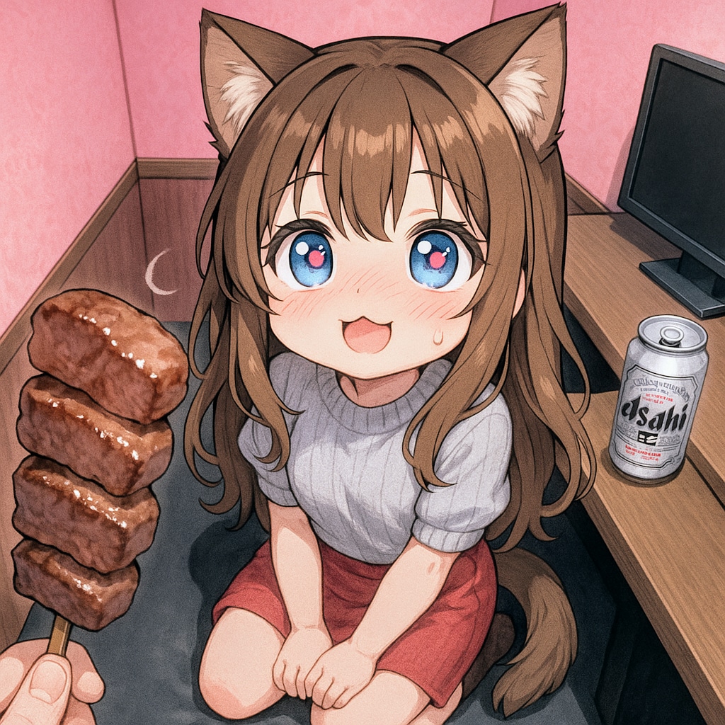 個室で肉棒を見せられて喜ぶ小さな女の子