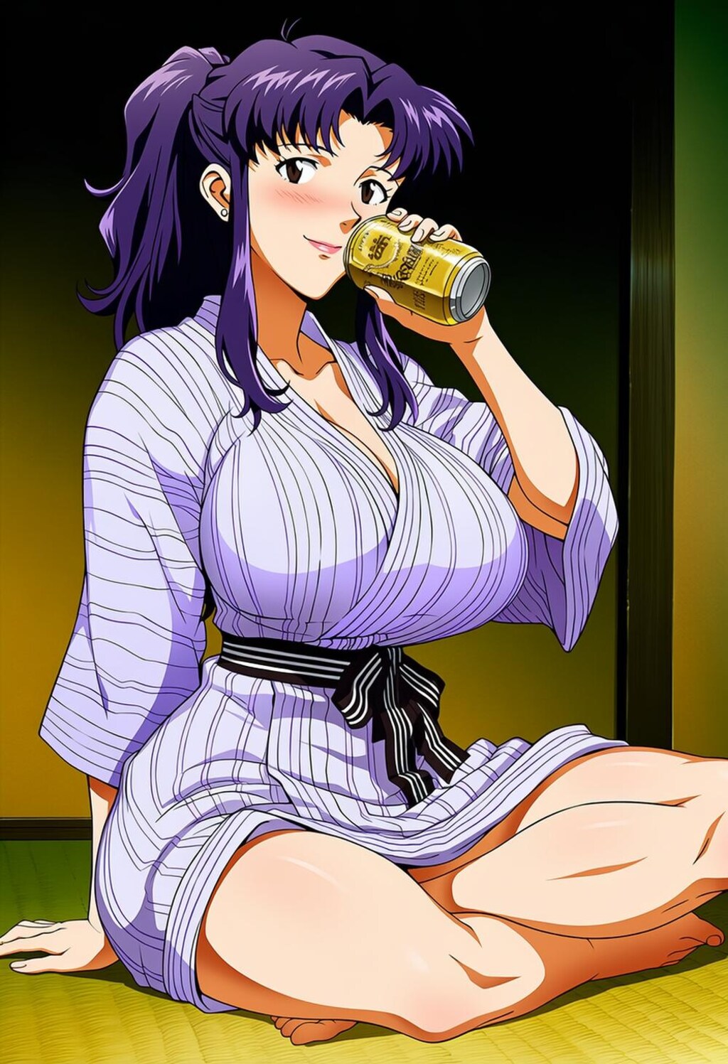 瞑想リラックス着物浴衣コスプレあぐら人妻