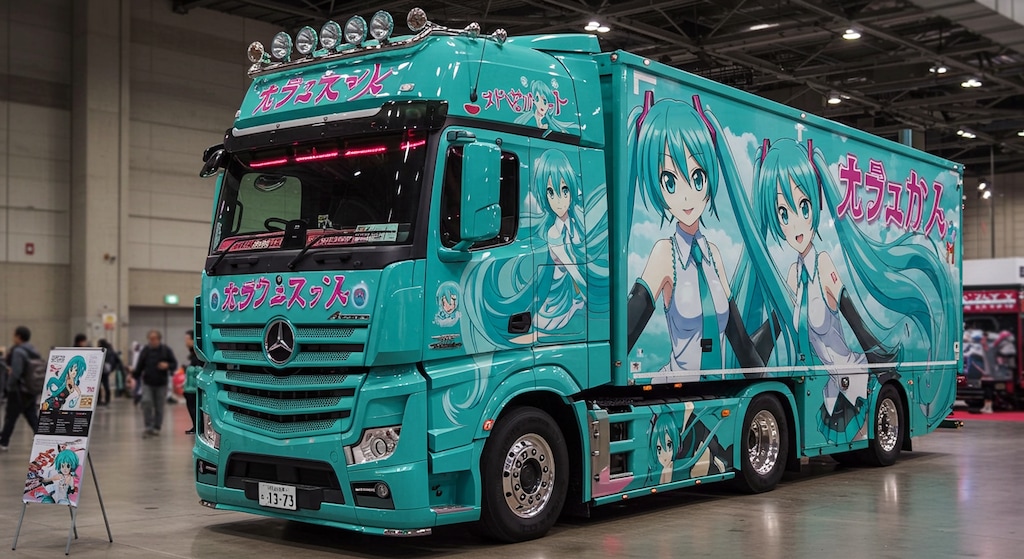 初音ミクメルセデスベンツトラック