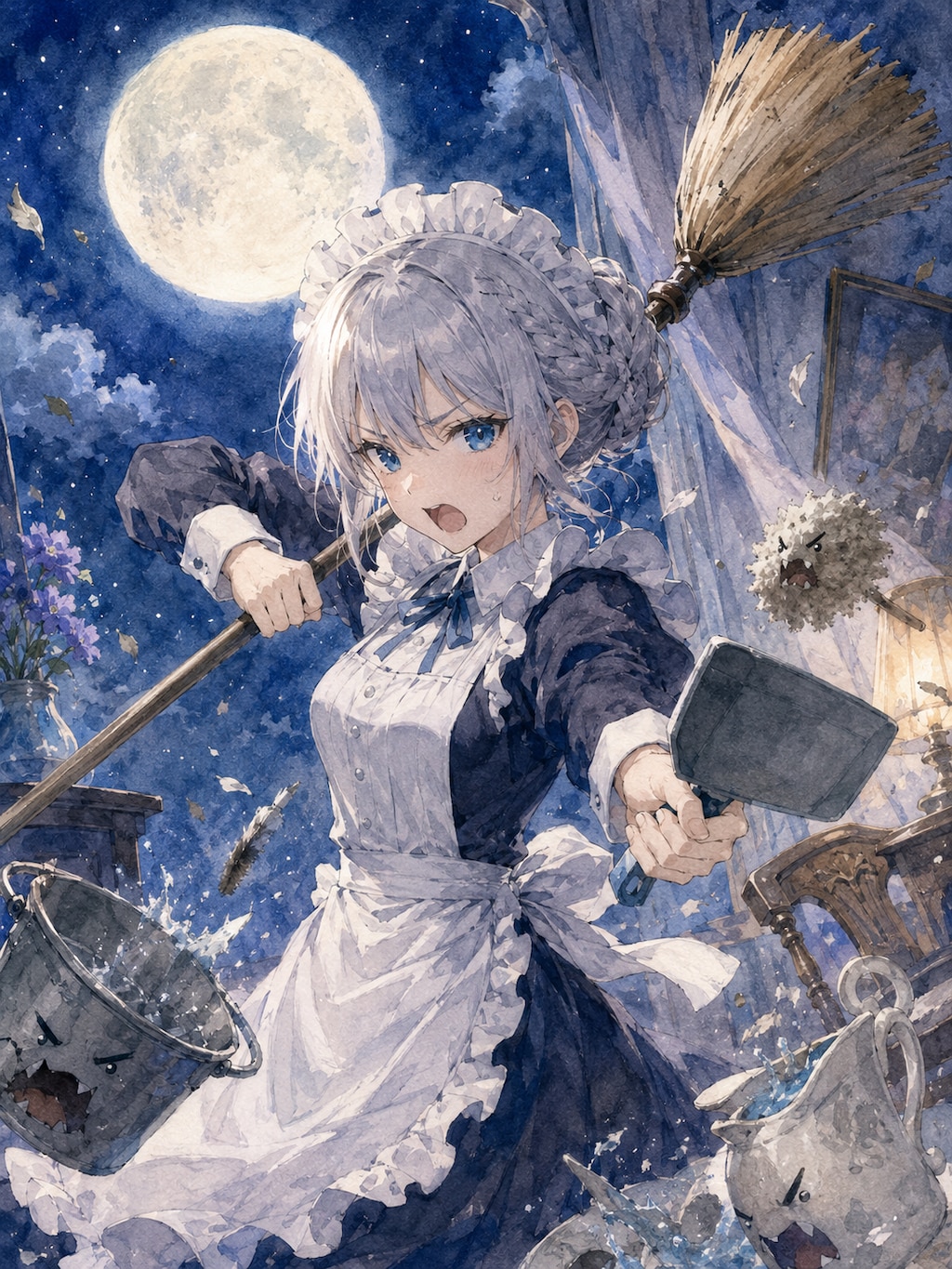 戦うメイド　2枚
