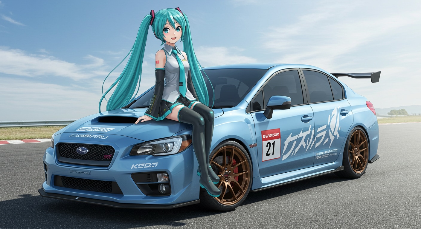 スバルWRXと初音ミク | の人気AIイラスト・グラビア