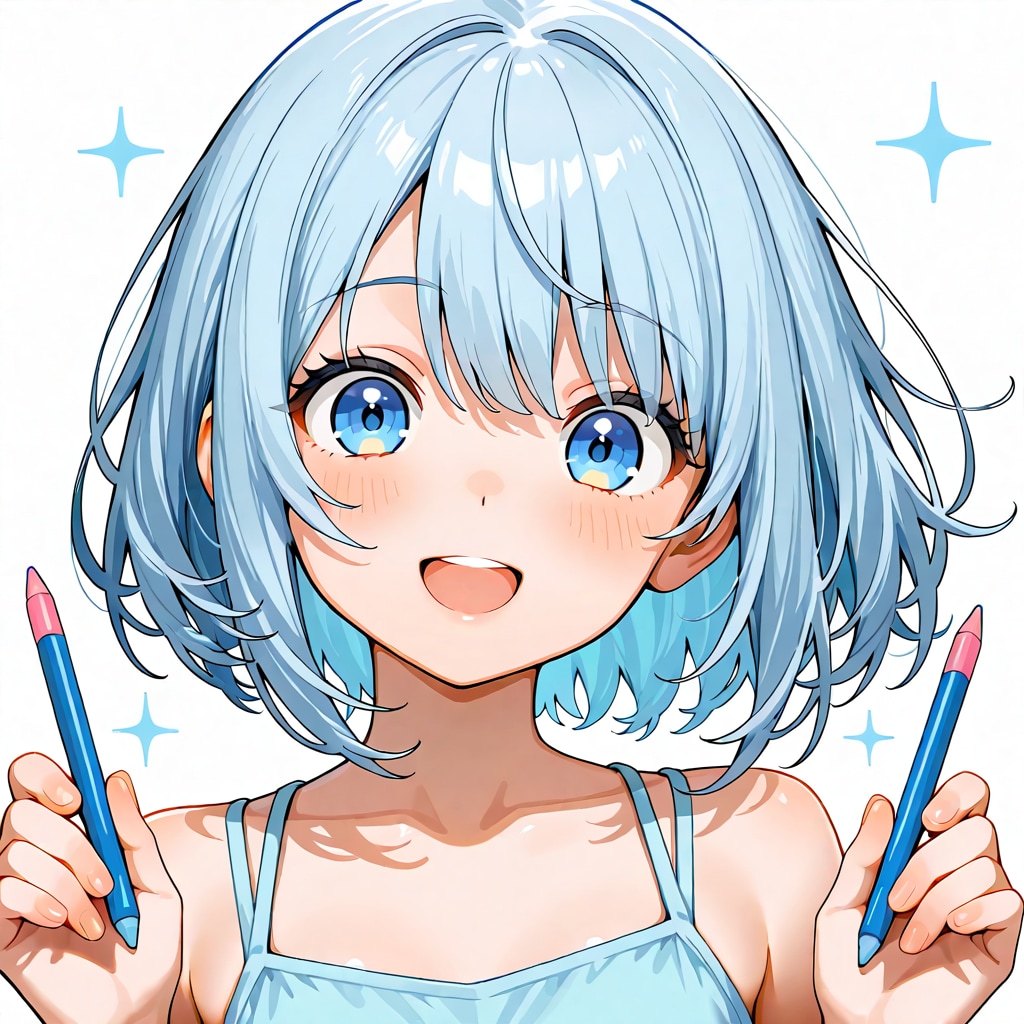 薄青の色鉛筆（ラッキーアイテム）