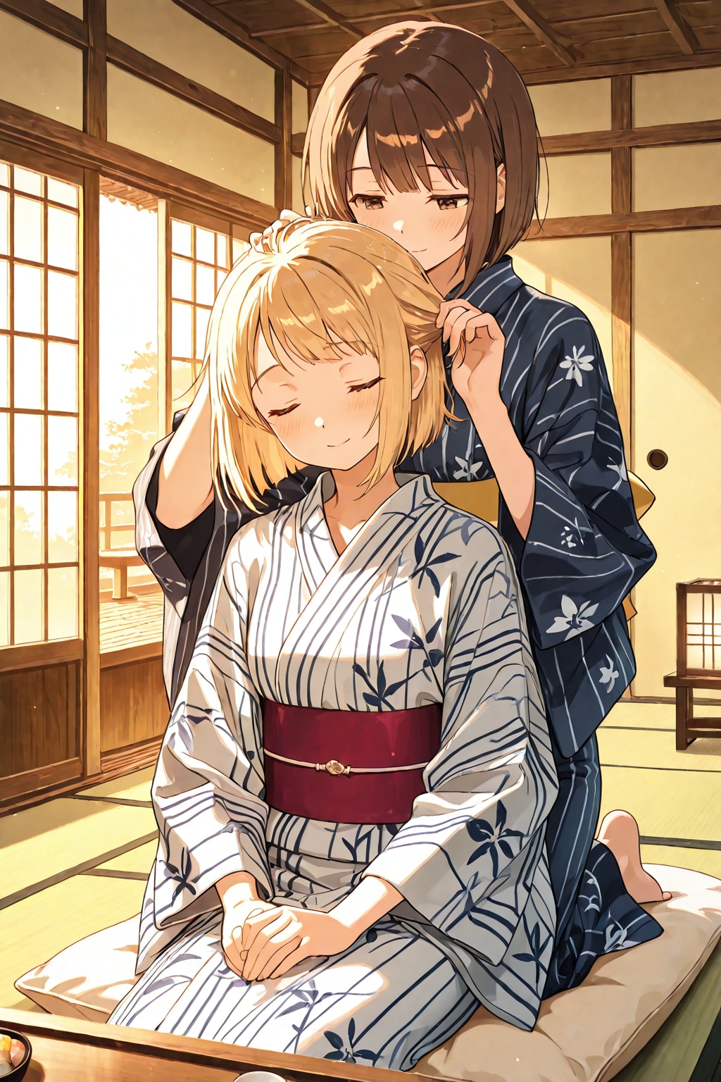 寄り添う