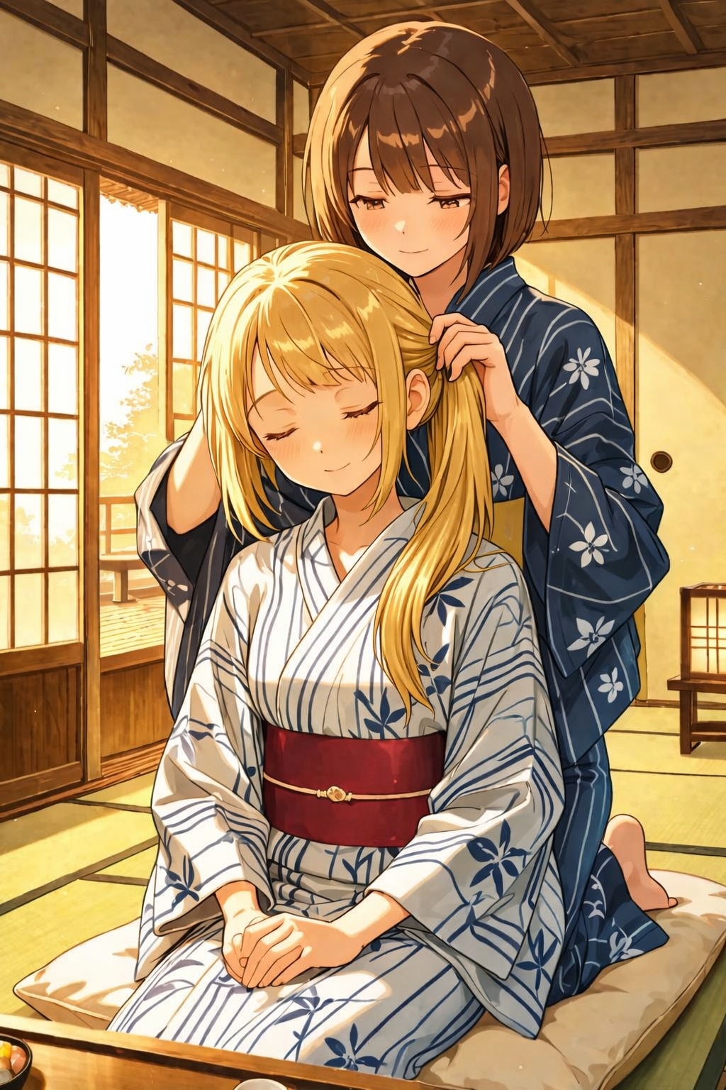 寄り添う