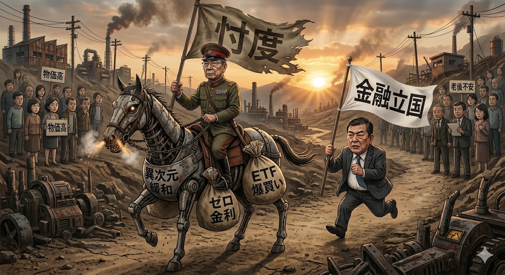 忖度旗と金融立国旗