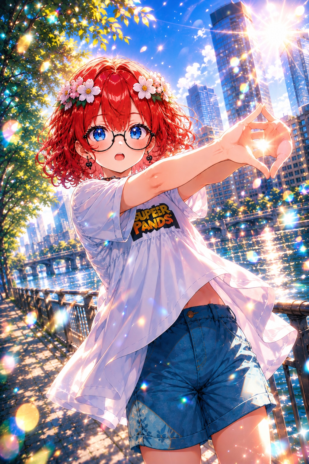 きらめく夏、君とハートを描いて | の人気AIイラスト・グラビア