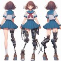 義足の女子校生 9枚目