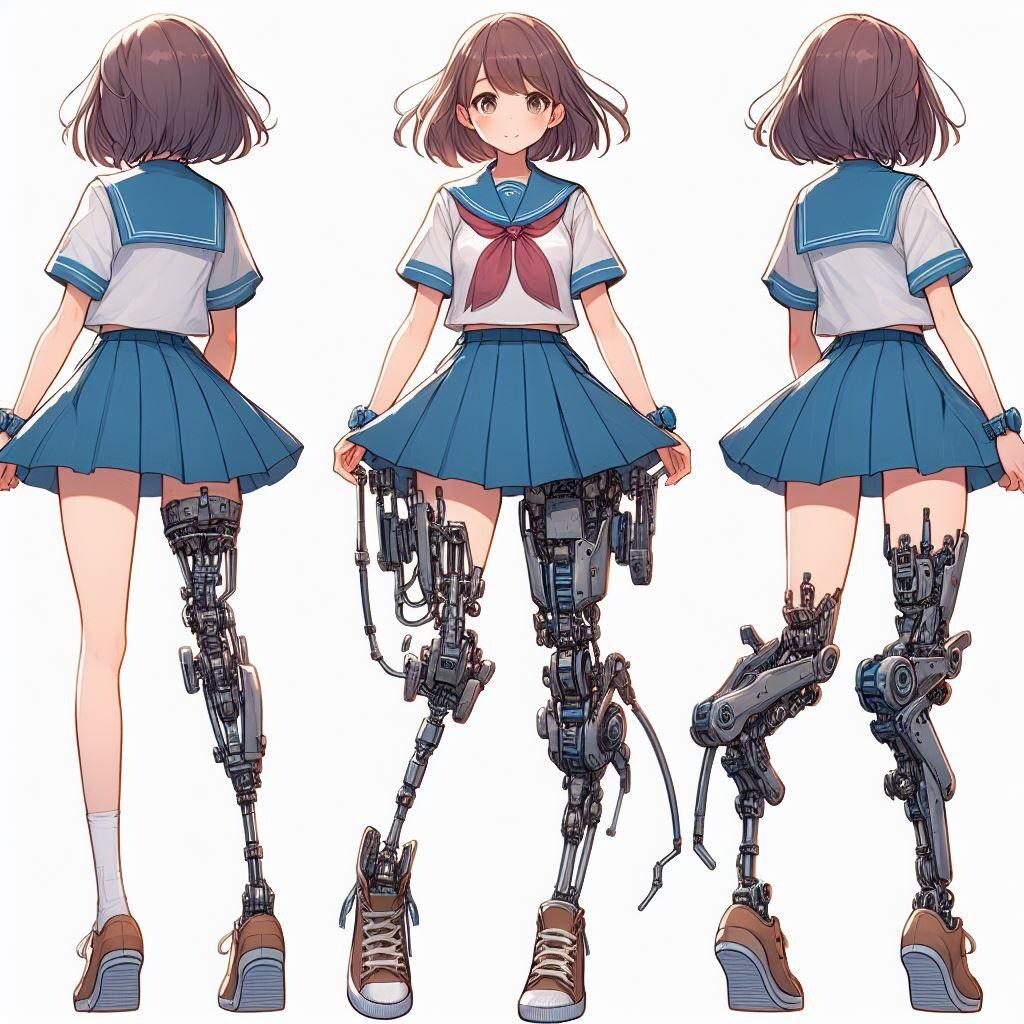 義足の女子校生
