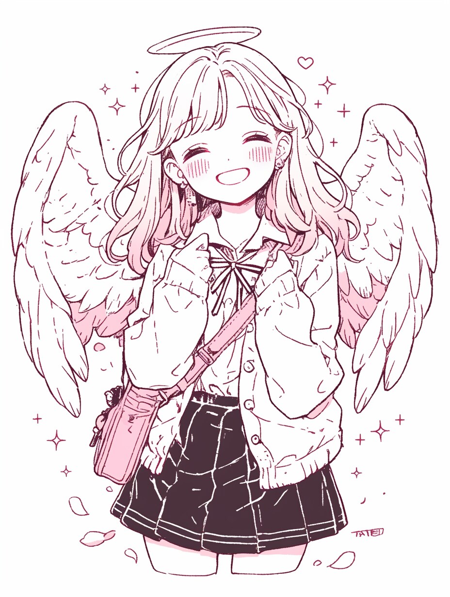 ふわり、ほほえみエンジェル | の人気AIイラスト・グラビア