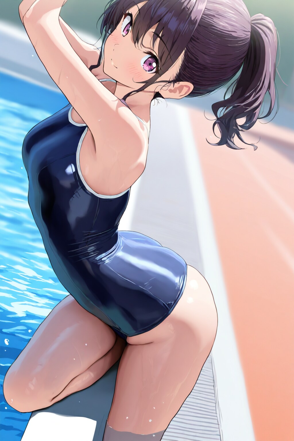 スクール水着の女の子