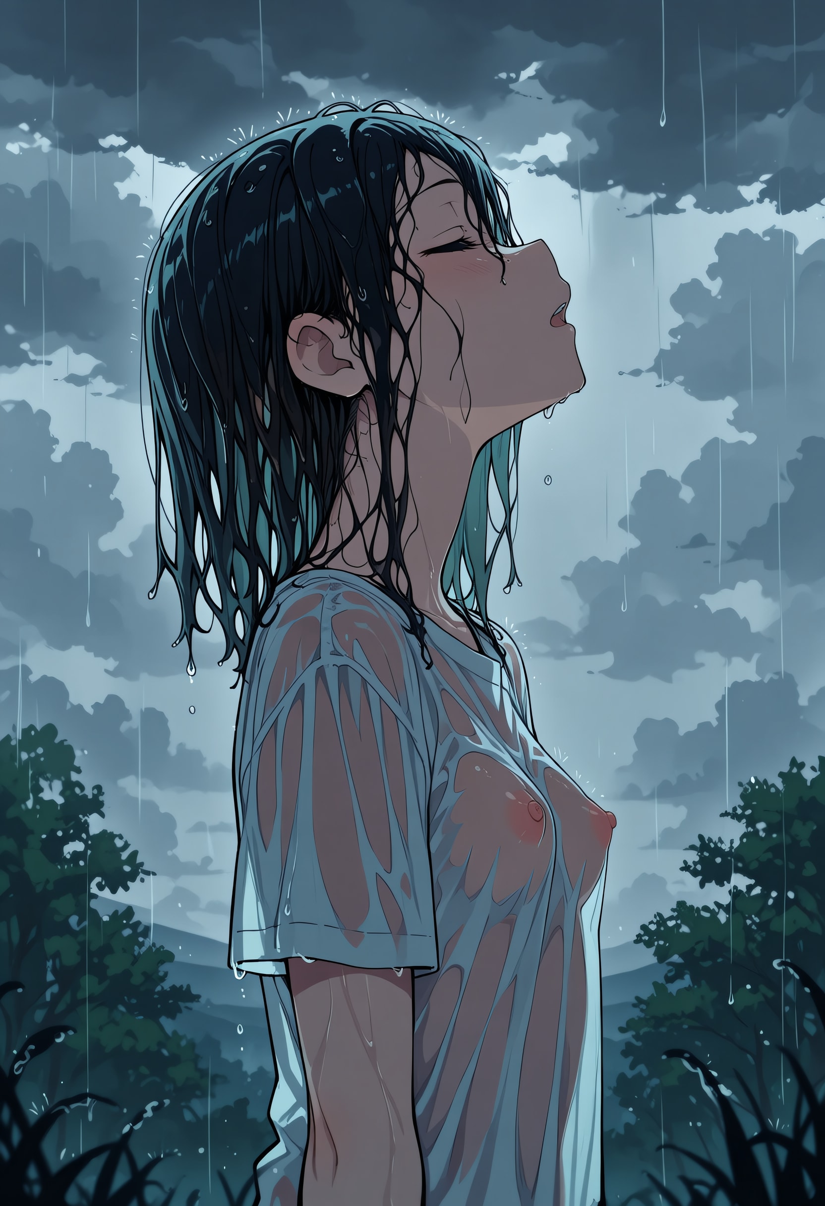 緑の雨音