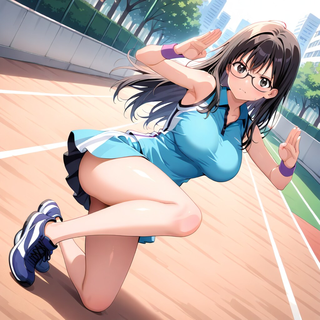 テニスギャルがあらわれた！　戦う？逃げる？