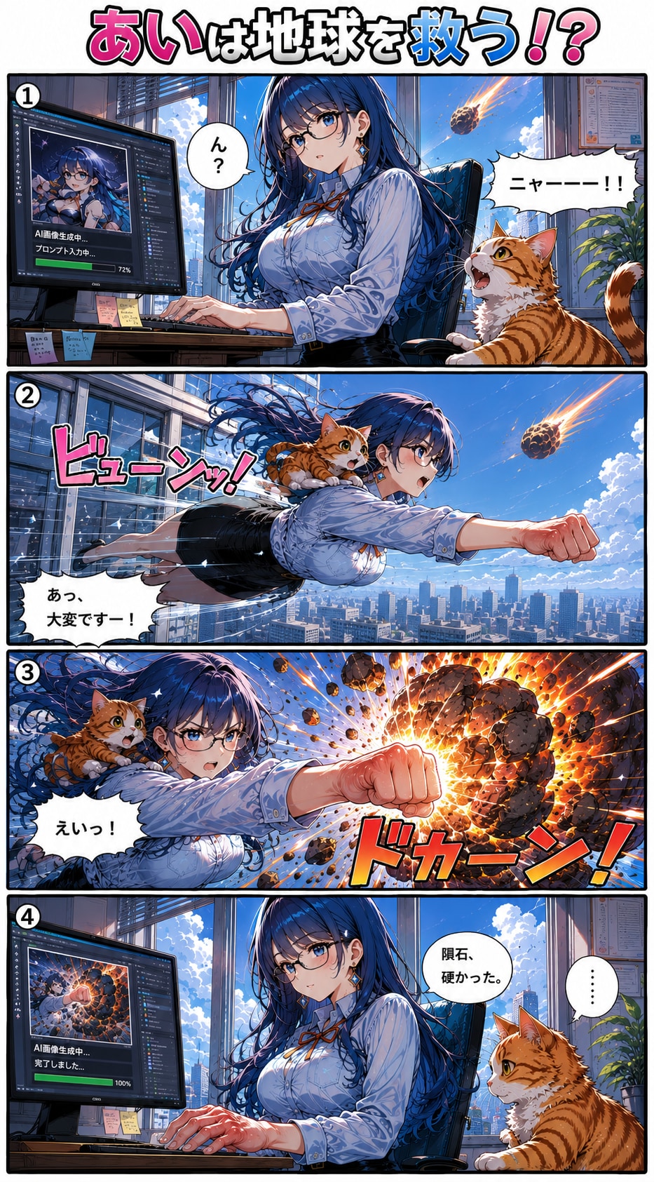 あいは地球を救う！？ | の人気AIイラスト・グラビア