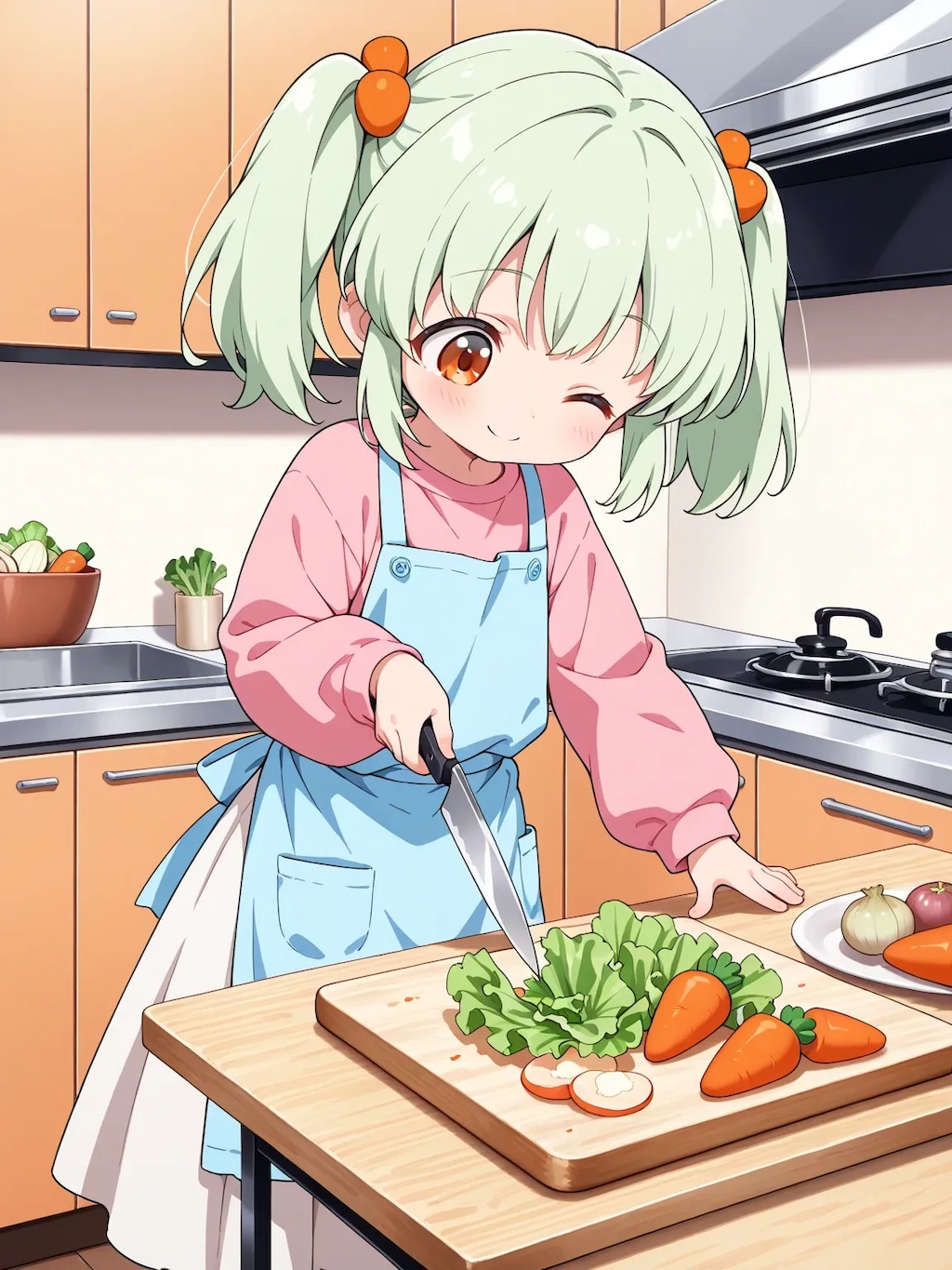 りおちゃんの料理教室？