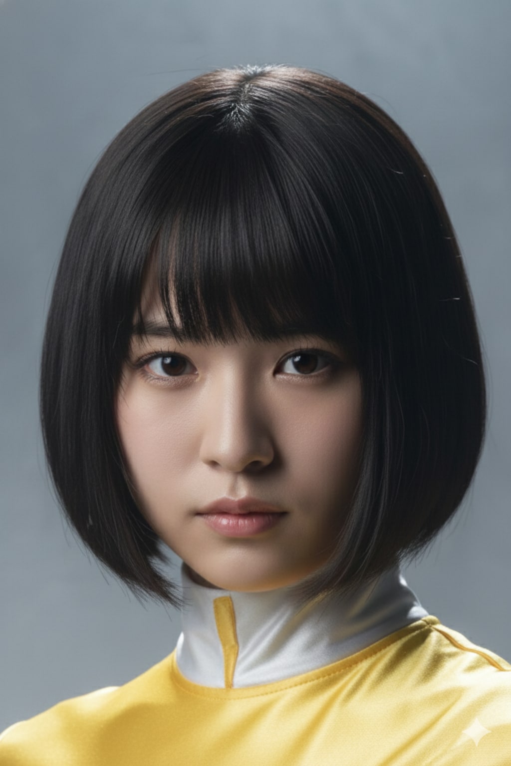 戦隊ヒロインのような女の子（表情練習）