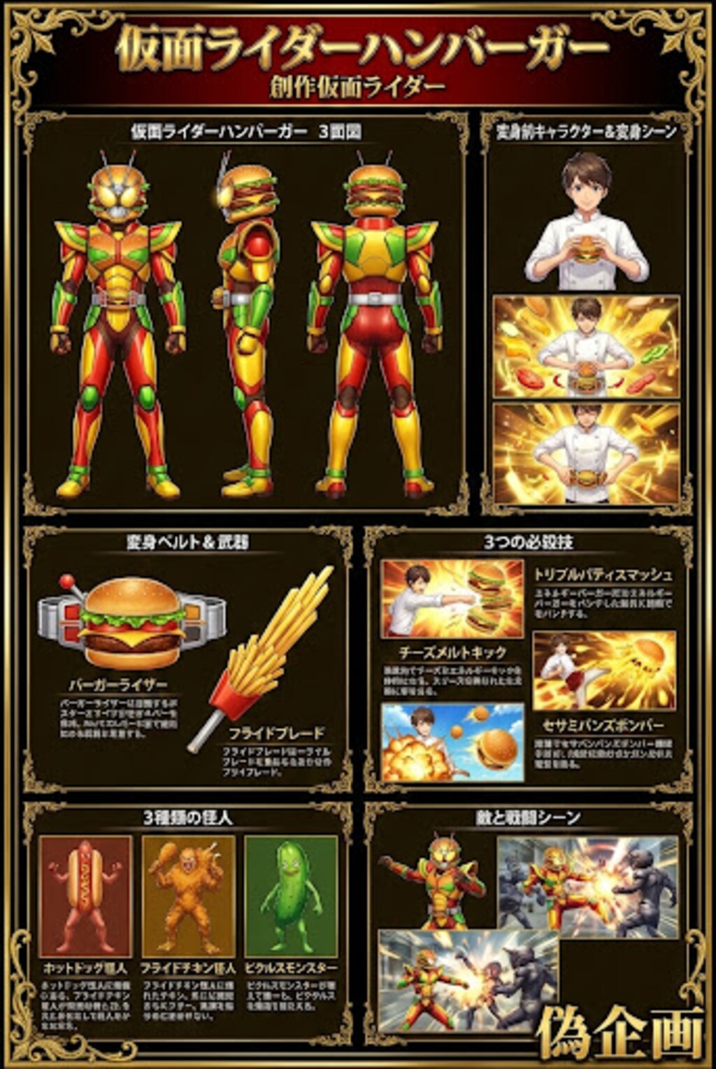 仮面ライダーハンバーガー