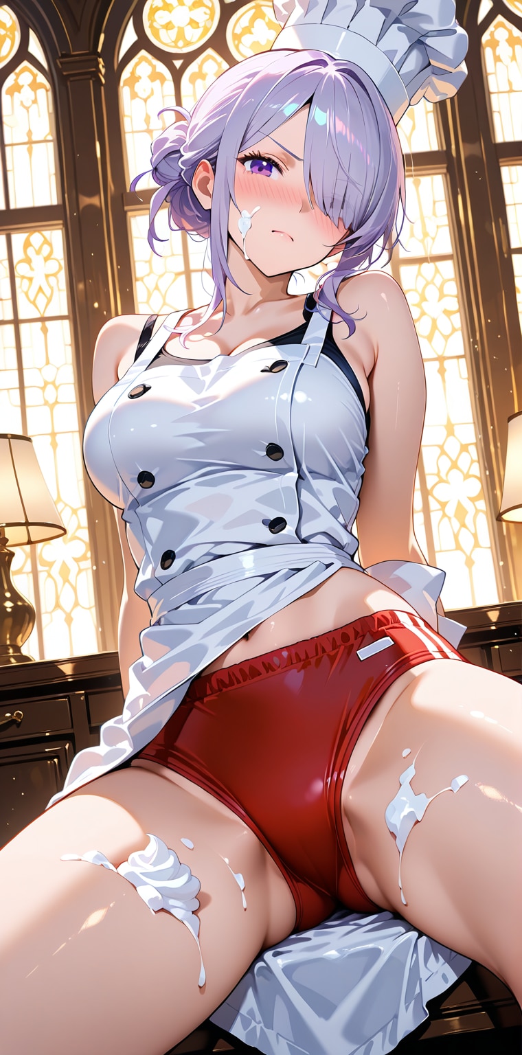 なによっ💢　出来たんだからいいでしょっ？💕　パティシエのお姉さん