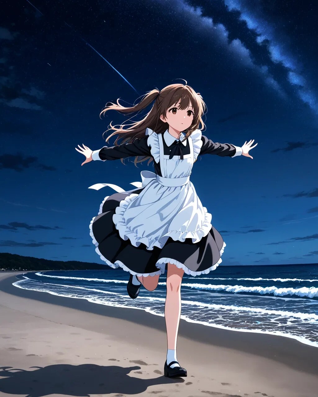 ひたすら走るメイドさん