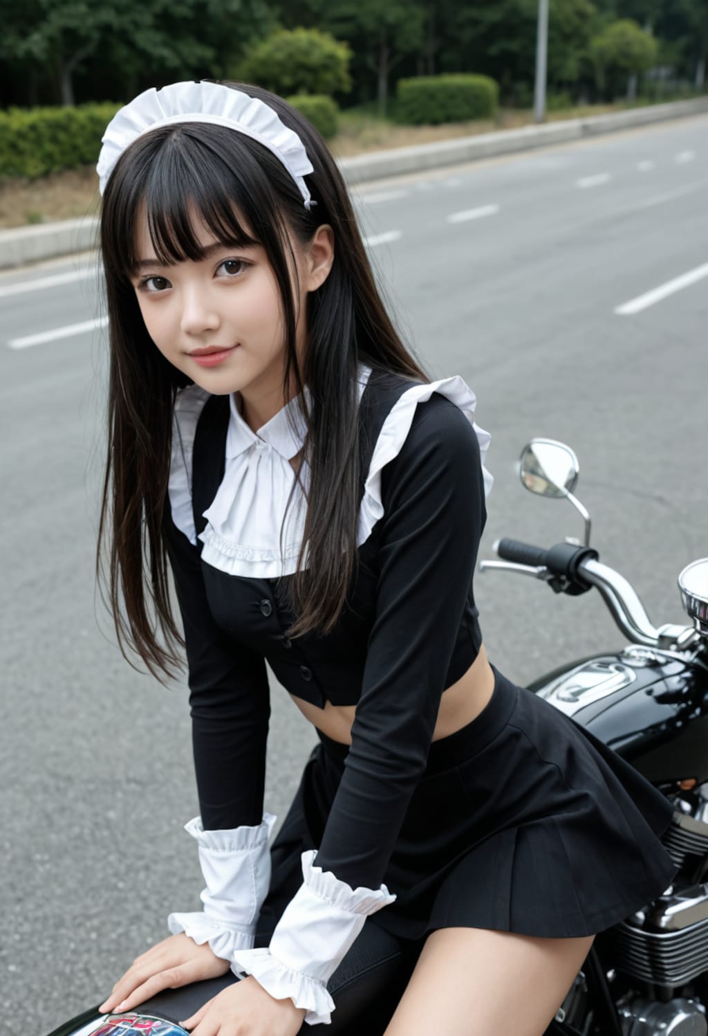 バイクメイド女子
