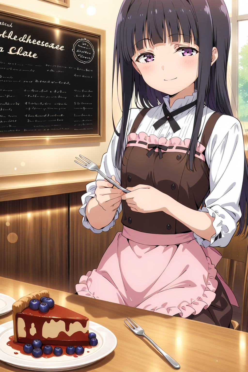 ブルーベリーレアチーズケーキ