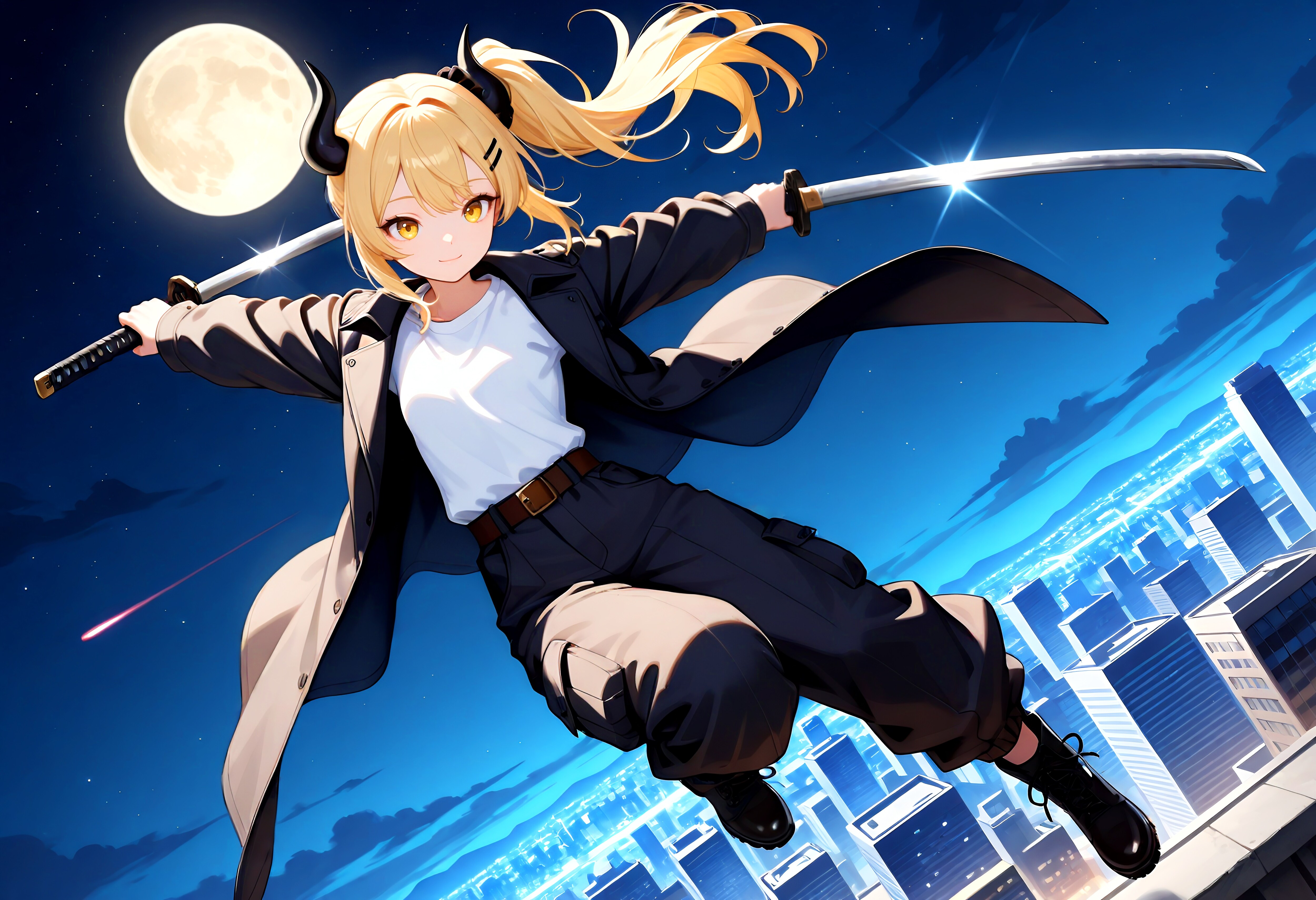黒き躍動女鬼高生さん | の人気AIイラスト・グラビア