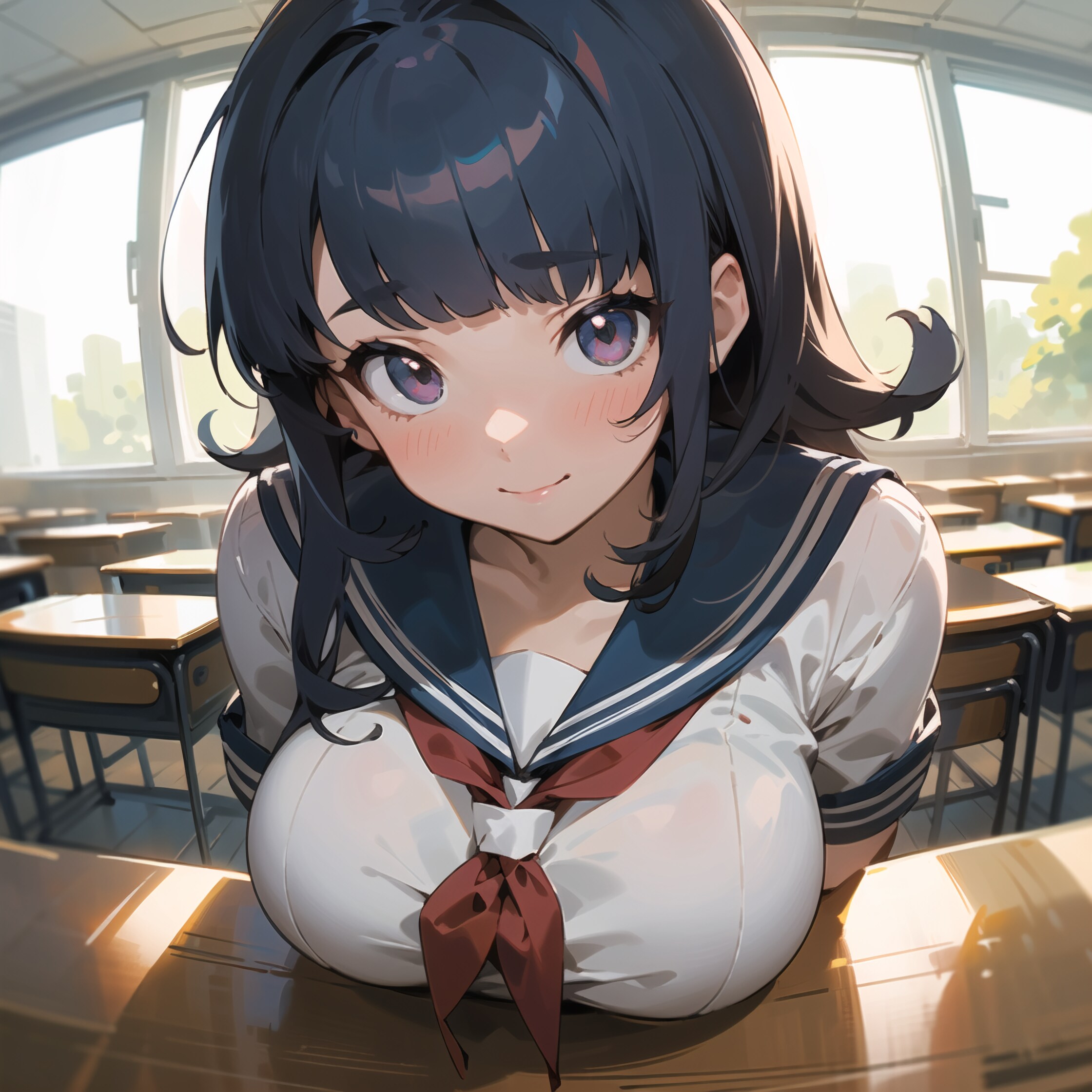 教室お胸