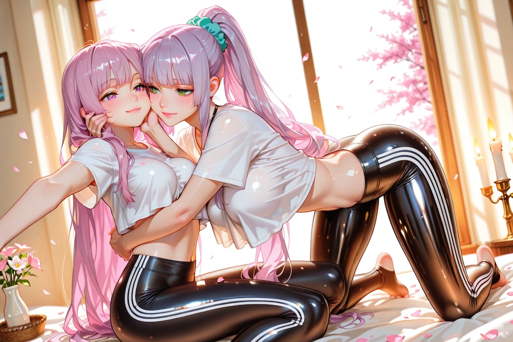 絵梨奈ちゃん❤️芹奈さん❤️姉妹の日課のヨガストレッチからの恋バナ❤️